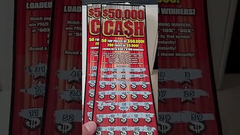 $30 Lottery Ticket Test $50,000 CASH! #lottery