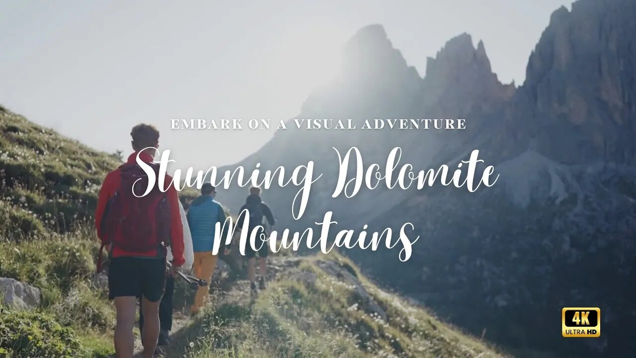 Dolomites Beautiful mountains 4k|🎵Magic Music Mix For meditation |stress relief #naturebeauty