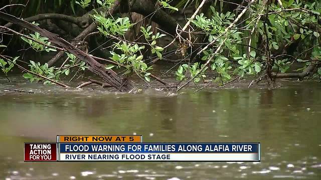 Flood warning issued for Alafia River until Saturday evening