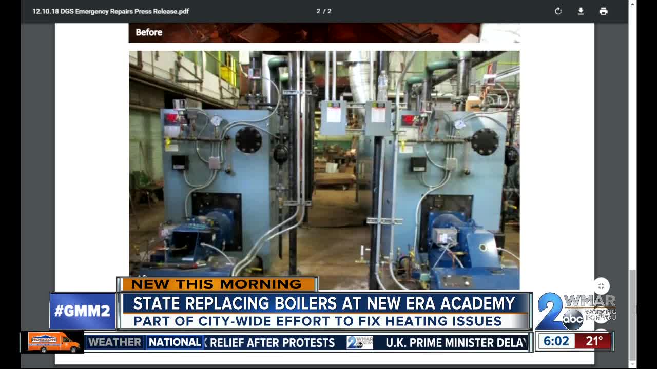 Baltimore school gets new heating system with state funds
