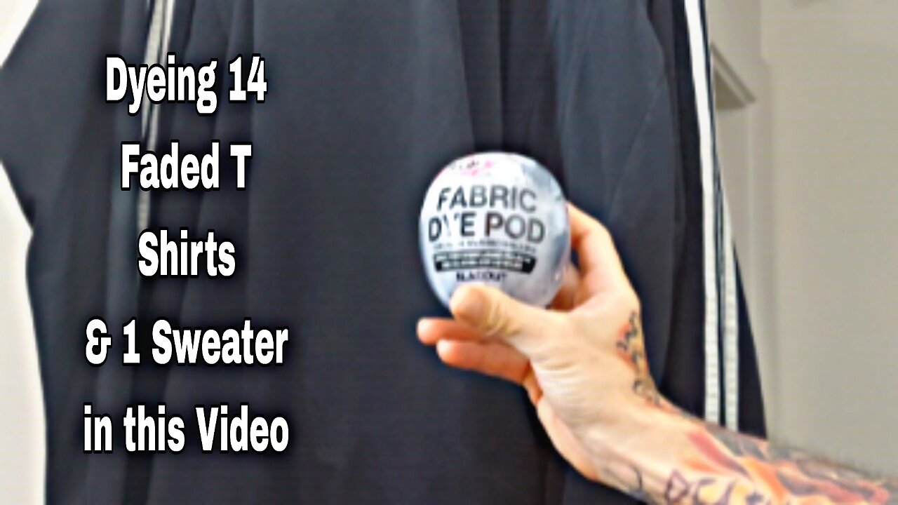 Using Tulip Black Dye Pod on a Bunch of Faded T Shirts