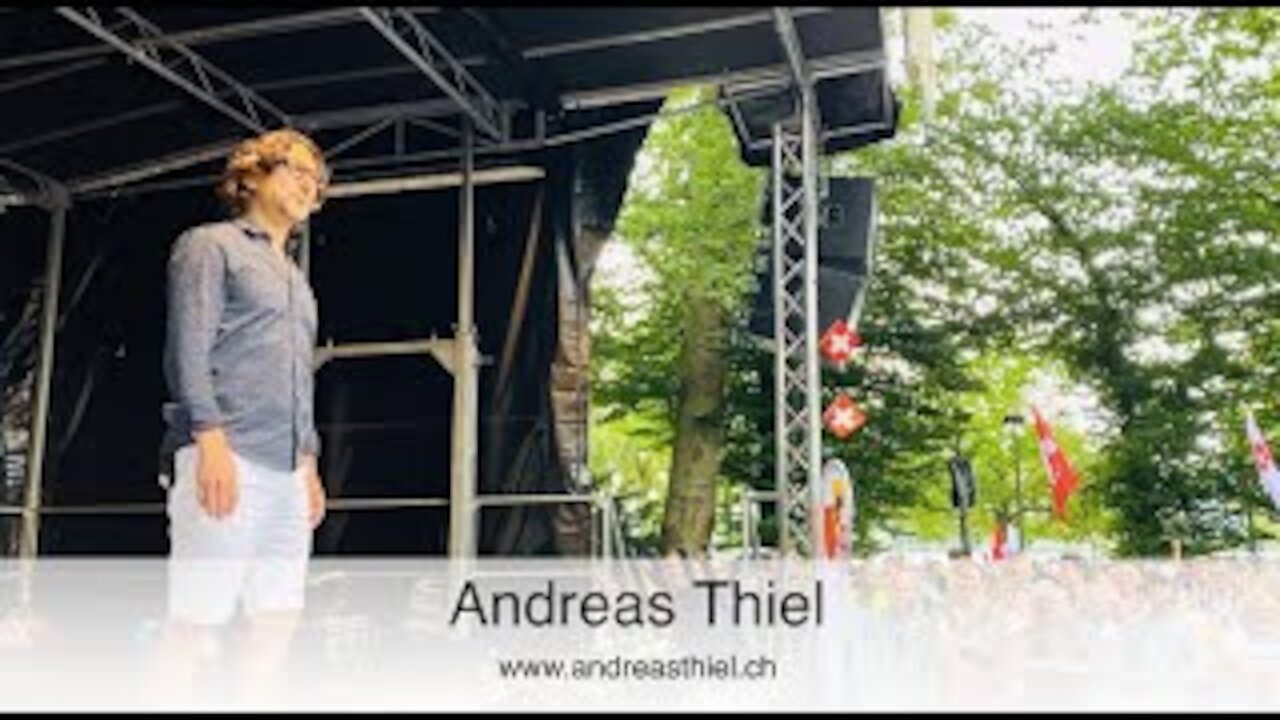 Haben Sie Ihre Maske vergessen?-Andreas Thiel -Kabarettist u.Satiriker - Luzern Kundgebung -31.7.21