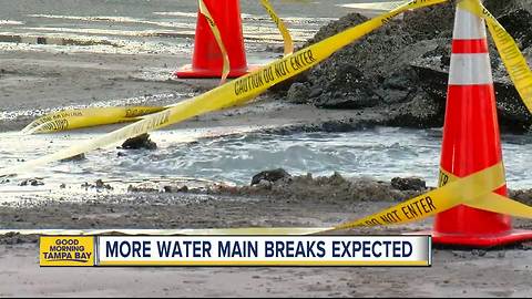 More water main breaks expected in Tampa as temperatures suddenly get warmer