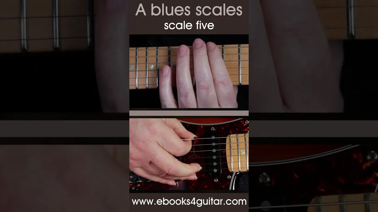 The A minor pentatonic blues scales, guitar practice short 5