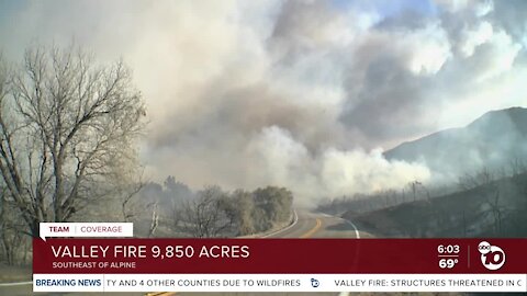 Valley Fire burns thousands of acres, destroys homes