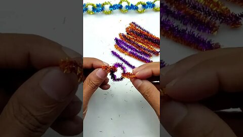 Chenille Wire Crafts || Pipe Cleaner Craft Ideas #Shorts