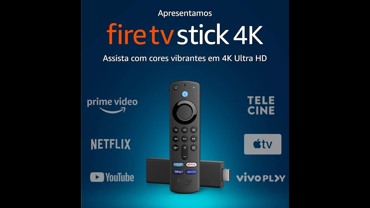 Fire TV Stick 4K com controle remoto de voz com Alexa (inclui controles de TV) | Dolby Vision