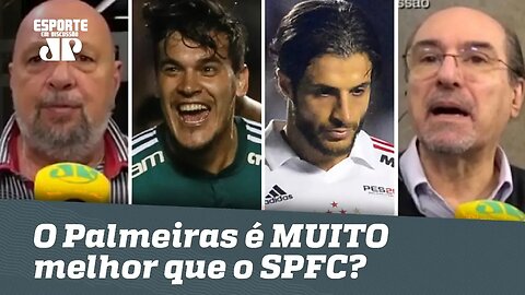 O Palmeiras é MUITO melhor que o São Paulo? Veja DEBATE!