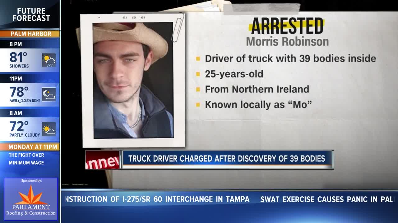 Man charged with manslaughter over deaths of 39 people in truck