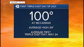 Memorial Day marks first official 100-degree day in Las Vegas for 2021