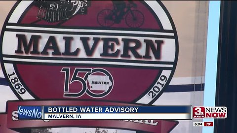 Bottled water advisory in affect for Malvern, Iowa