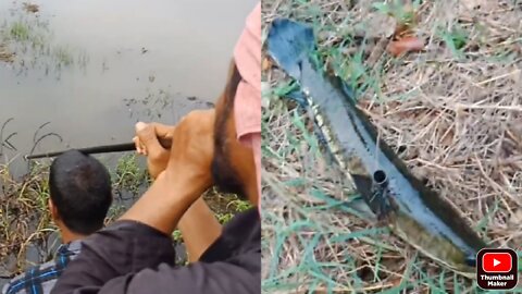 Traditional Blowgun Fishing