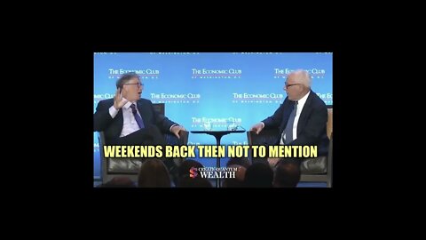 "I Didn't Believe in Weekends" - Bill Gates on Work Ethics | Create Quantum Wealth | #shorts