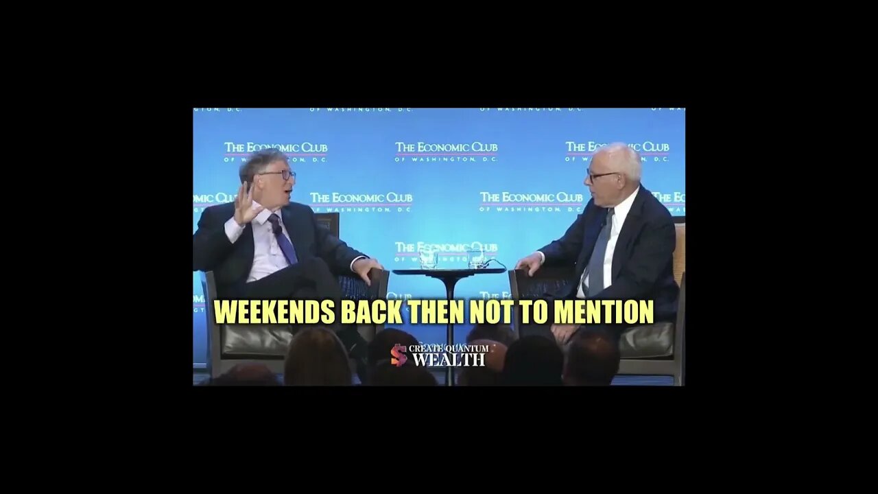 "I Didn't Believe in Weekends" - Bill Gates on Work Ethics | Create Quantum Wealth | #shorts