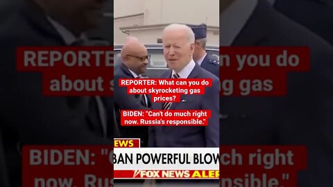 Biden blames Russia for skyrocketing 📈 gas prices ⛽️