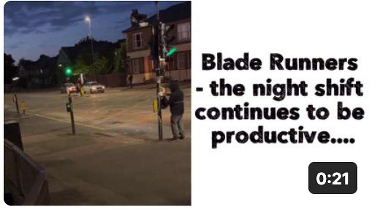 Blade Runners - the night shift continues to be productive....