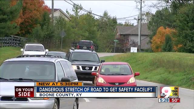 Dangerous stretch of road in Boone County to get facelift