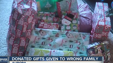 Donated gifts given to wrong family