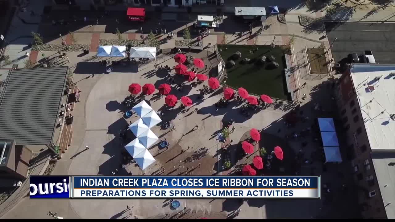 Last day for skating at Indian Creek Plaza