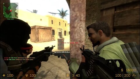 Counter Strike Source Dust 2 Bots #47 Only Machine Guns