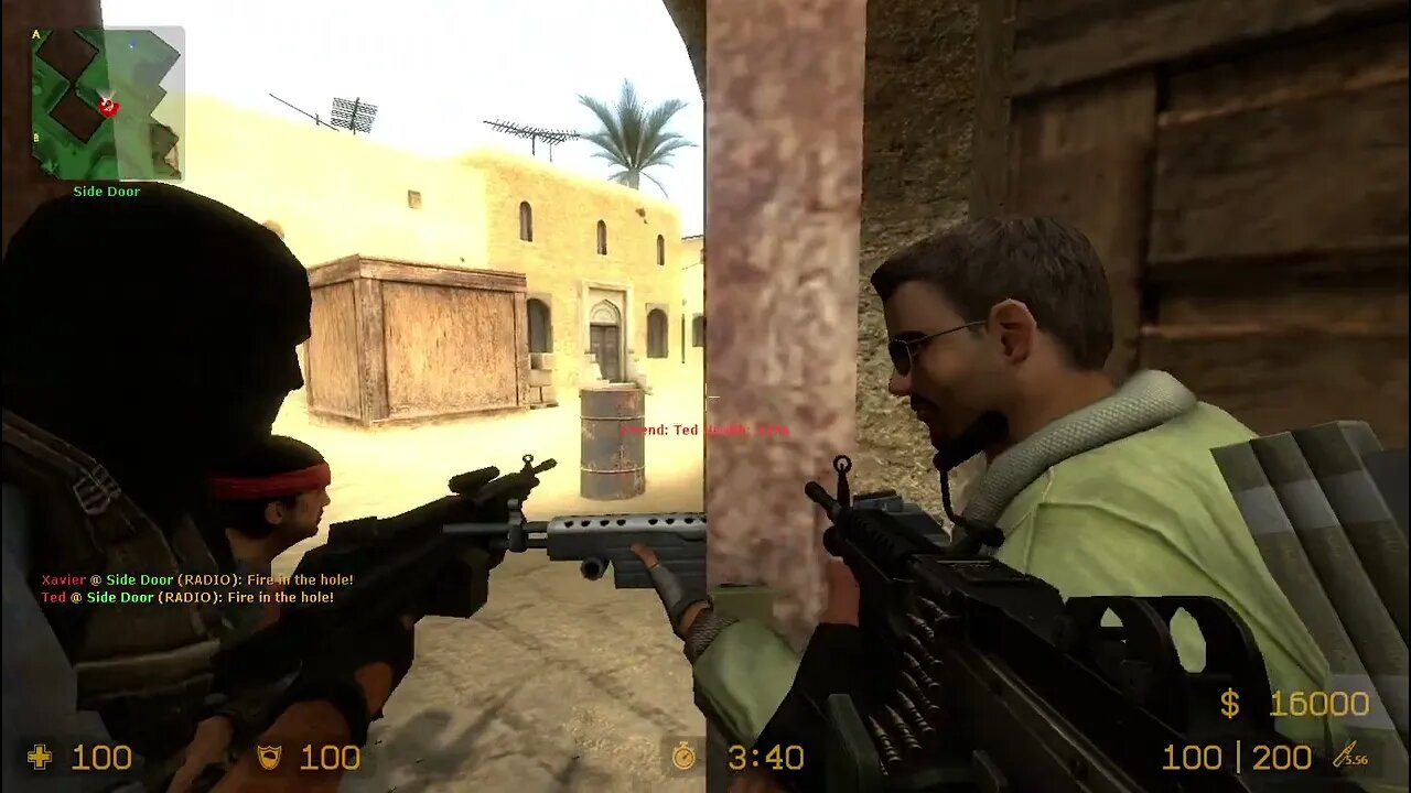 Counter Strike Source Dust 2 Bots #47 Only Machine Guns