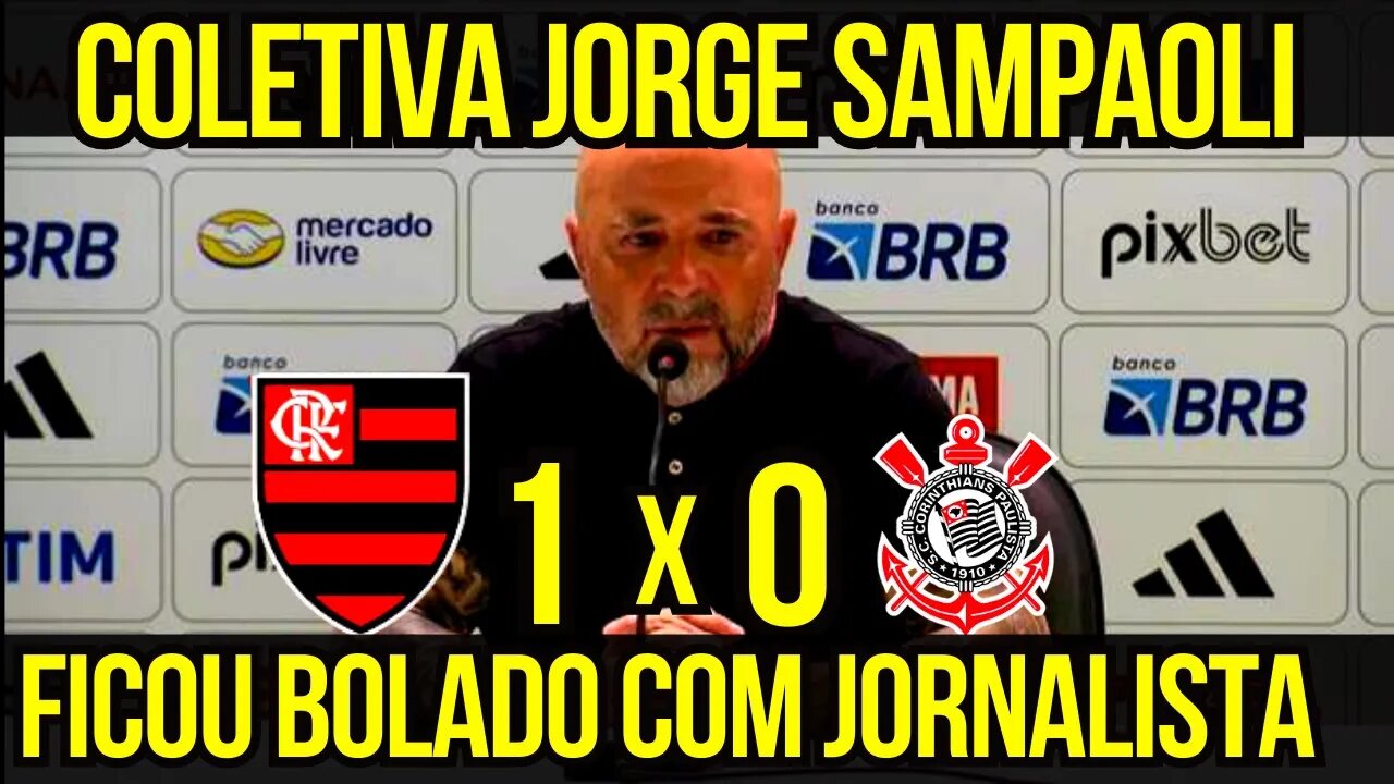 AO VIVO COLETIVA DE JORGE SAMPAOLI FLAMENGO 1 X 0 CORINTHIANS - É TRETA!!! NOTÍCIAS DO FLAMENGO