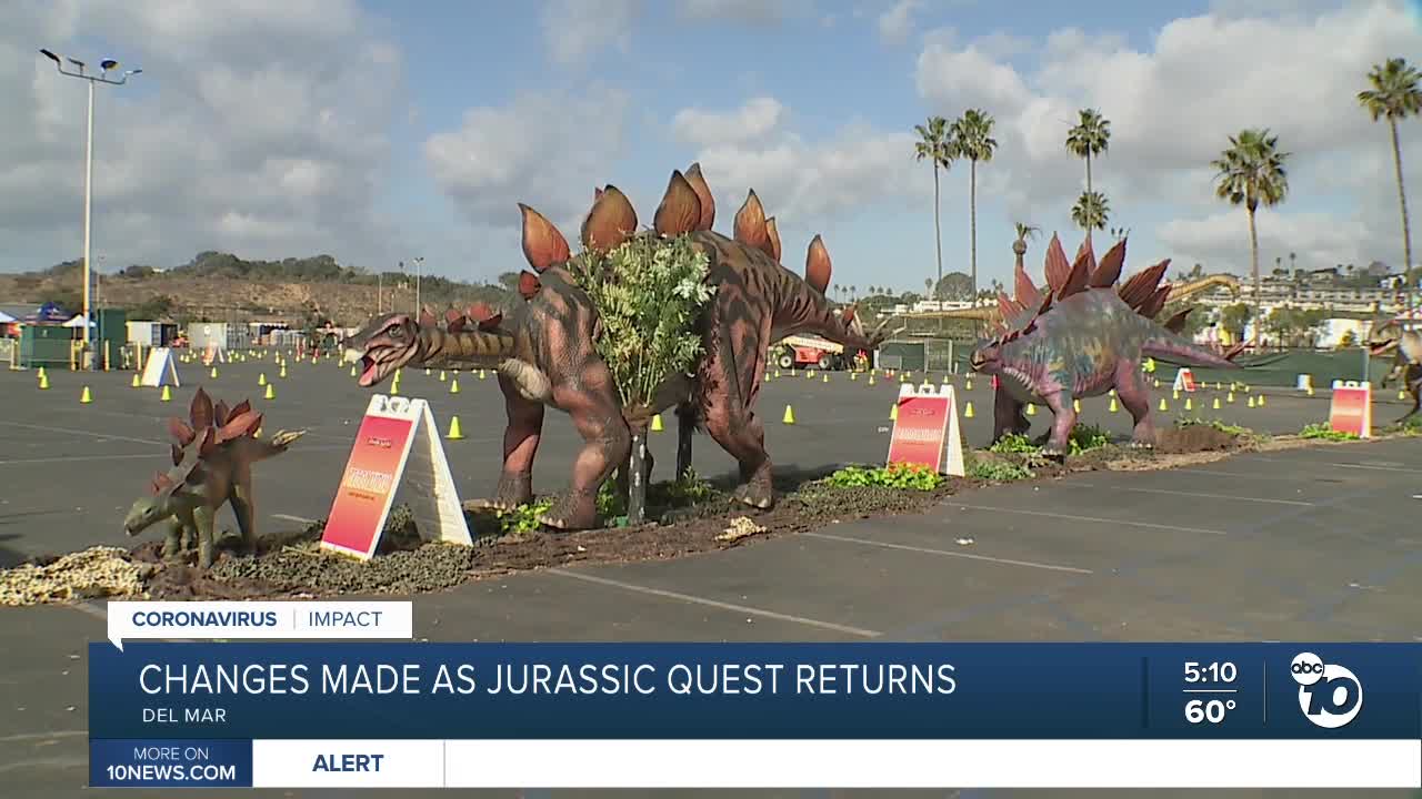 Drive-thru Jurassic Quest comes to Del Mar