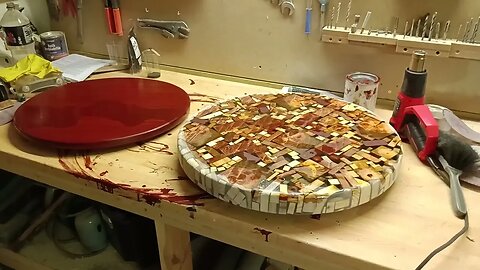 Round resin table molds