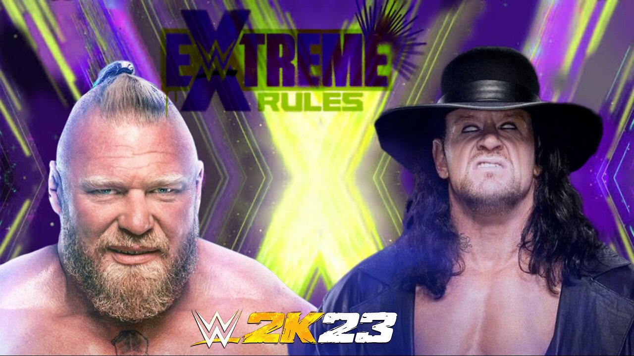EXTREME RULES MATCH FT. BROCK LASNER V\S UNDERTAKER | WWE2K23