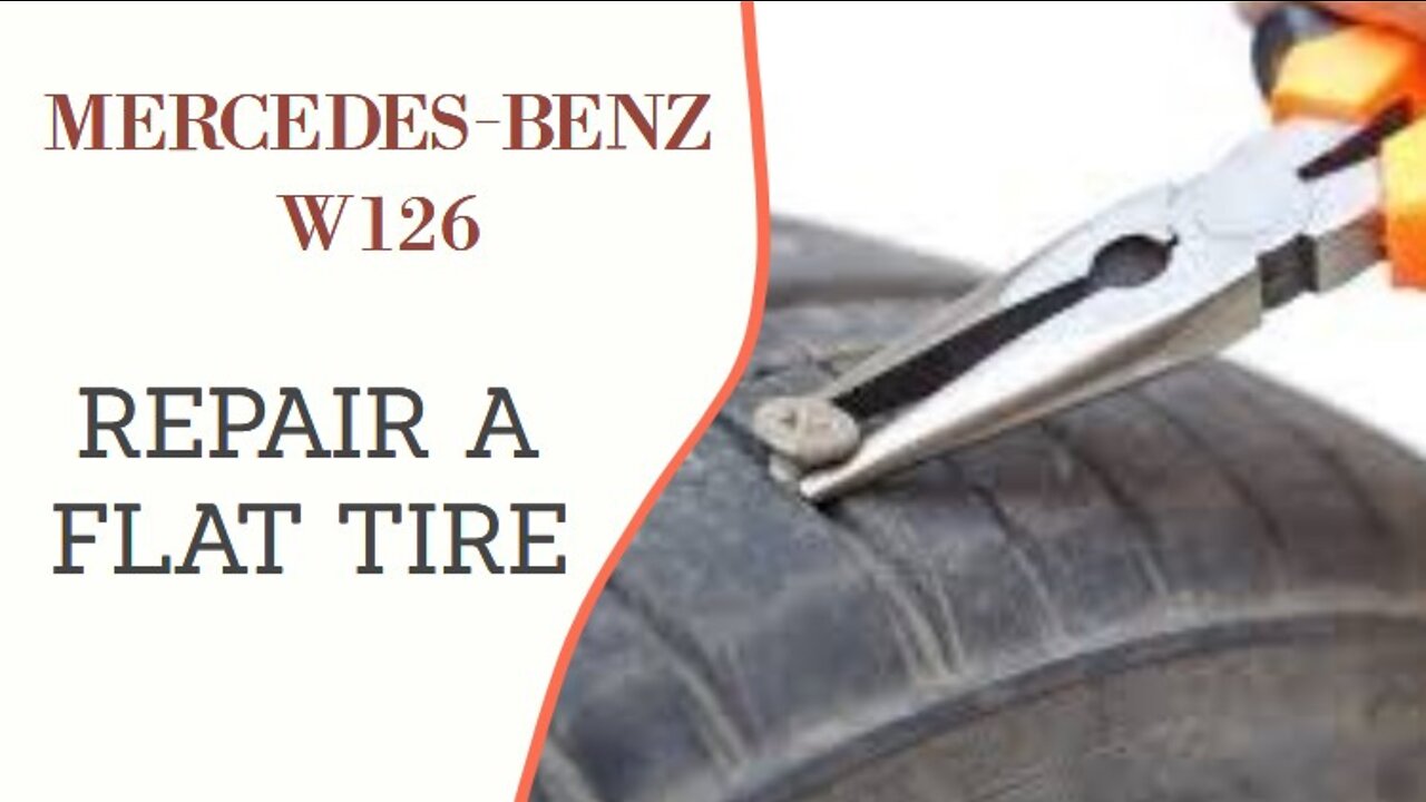 Mercedes Benz W126 - How to repare your flat tire DIY tutorial