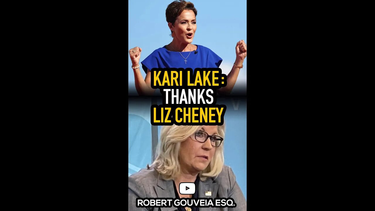 Kari Lake Thanks Liz Cheney for that Fundraising Money #shorts