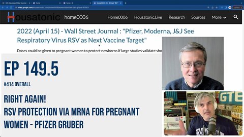 Ep 149.5: Right again. RSV protection via mRNA for pregnant women - Pfizer Gruber Moderna