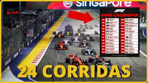 FORMULA 1 DIVULGA CALENDÁRIO PARA TEMPORADA DE 2023 COM 24 CORRIDAS!