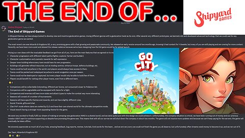 Shipyard Games 2017-2024. GoCity + Wizards & Kingdoms GO + Nature Go to shut down.