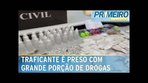 'Feirão das drogas'- traficante é preso em Osasco, na grande SP - Primeiro Impacto (17-08-23)