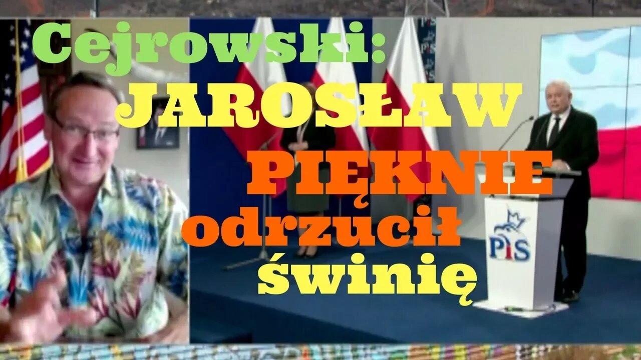 Cejrowski: Jarosław pięknie odrzucił świnię