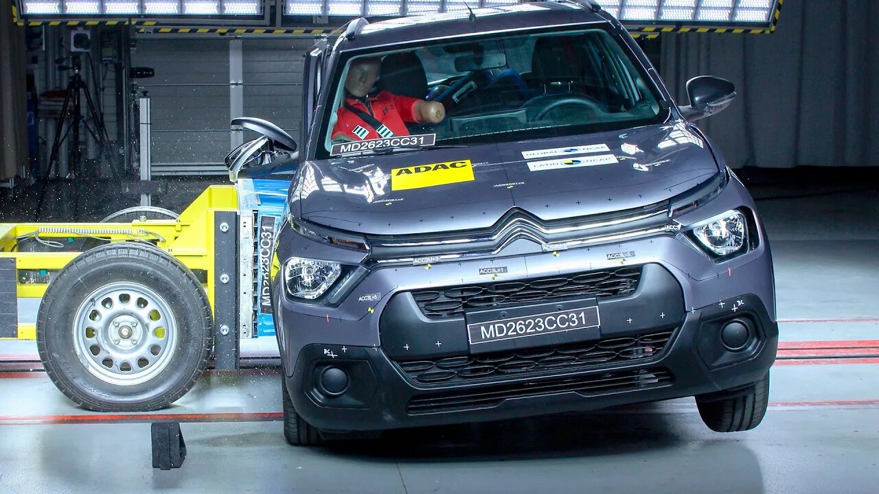 Citroen C3 Crash Test: ZERO STARS (model produced in Brazil)