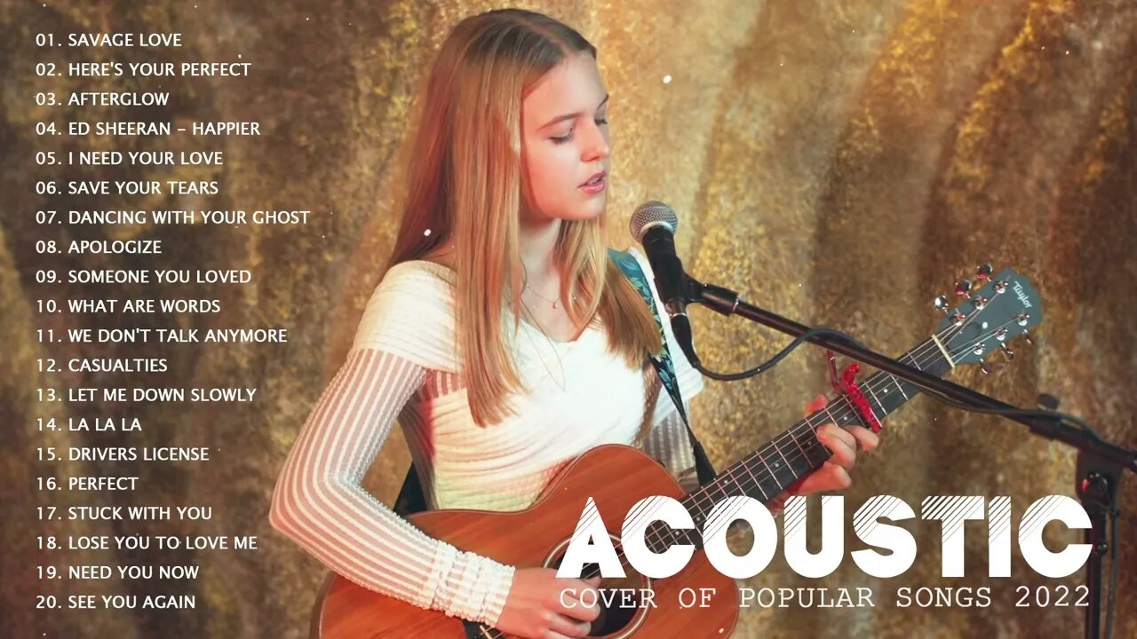 Top Acoustic Songs 2022 Cover Soft English Love Songs Collection Popular Songs Acoustic Cover