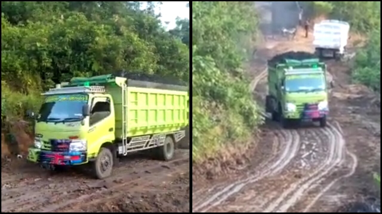 Truck hino menanjak