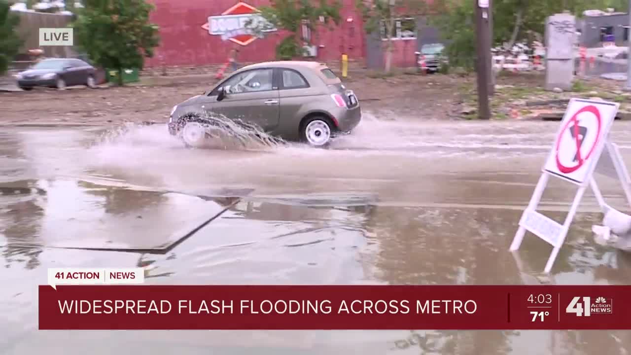 Areas along Southwest Boulevard flood