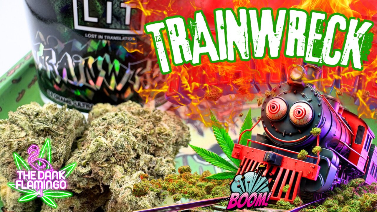 Trying Trainwreck THCa from Lit Farms! The Dank Flamingo Cannabis Review!!