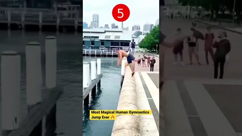 Most Magical Human Gymnastics Jump Ever 😳 #subs #gymnastic #shorts #gym #athletics