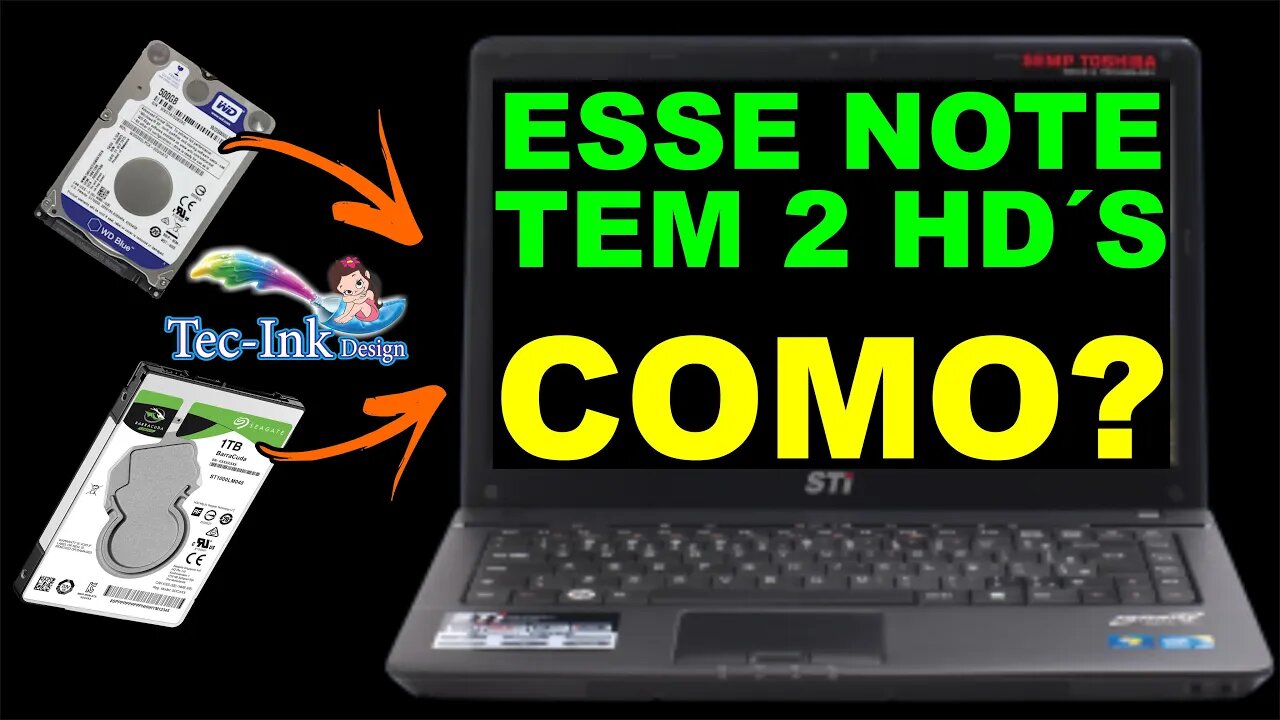 Esse Notebook Tem 2 HD´S Como É Possível Colocar Dois HDS No Mesmo Notebook? Pior Que É Muito Fácil