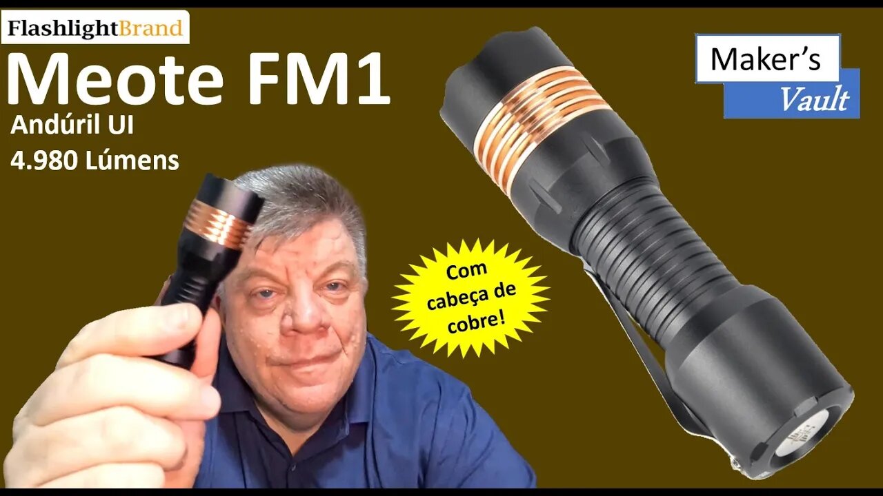 Meote FM1: Lanterna sofisticada com 4.980 Lúmens e sistema Andúril UI!