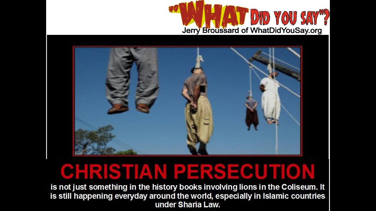 MASS PERSECUTION OF CHRISTIANS!