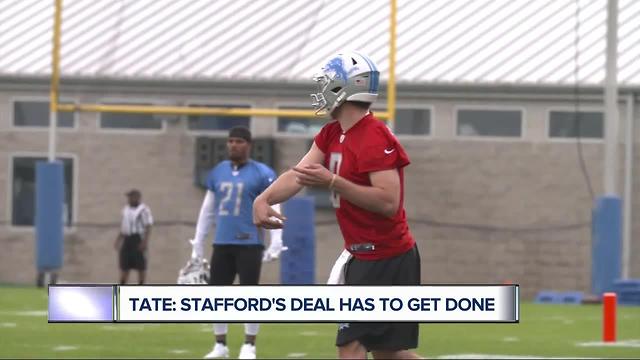 Golden Tate wants Lions to lock up Matthew Stafford ASAP