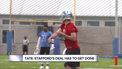 Golden Tate wants Lions to lock up Matthew Stafford ASAP