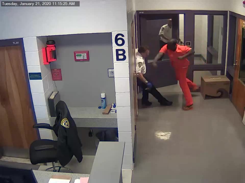 Inmate caught on video punching Hillsborough deputy in the face