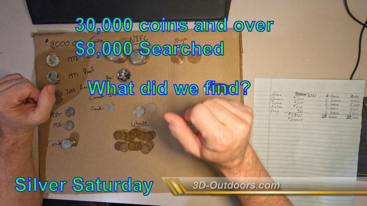 30,000 coins and over $8,000.00 searched. What did we find?