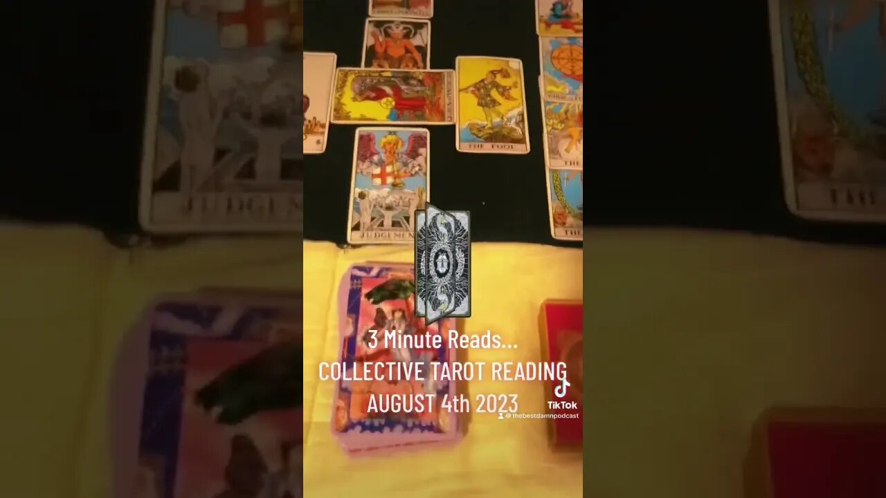 3 Minute Reads | Collective Tarot Reading August 4th 2023